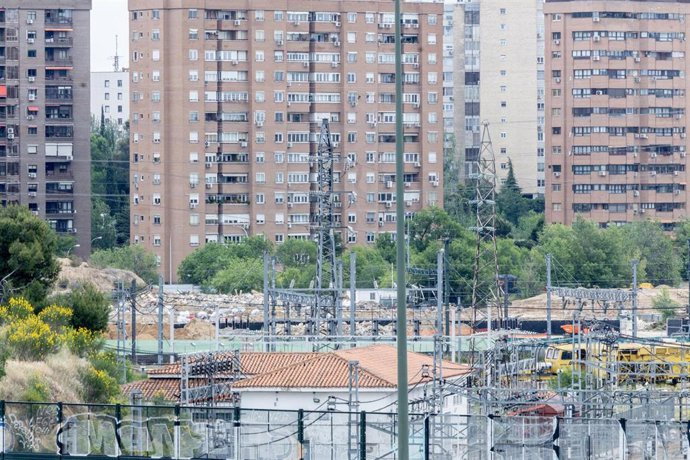 Archivo - Zona donde se llevarán a cabo las obras para desarrollar el Madrid Nuevo Norte, a 11 de mayo de 2026, en Madrid (España). 
