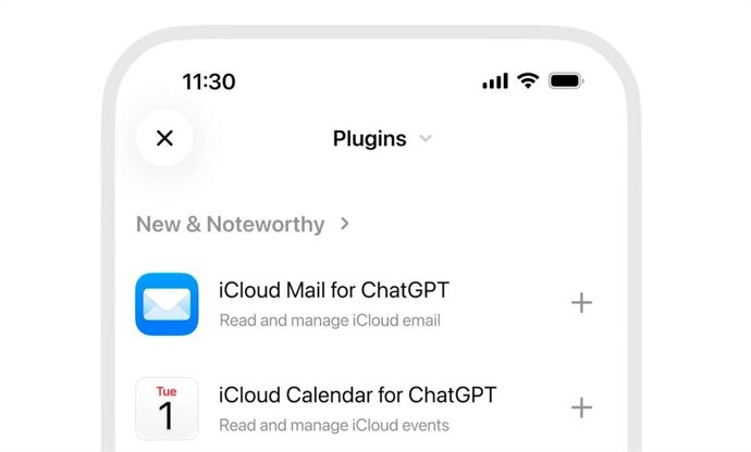Imagen del nuevo complemento de ChatGPT.