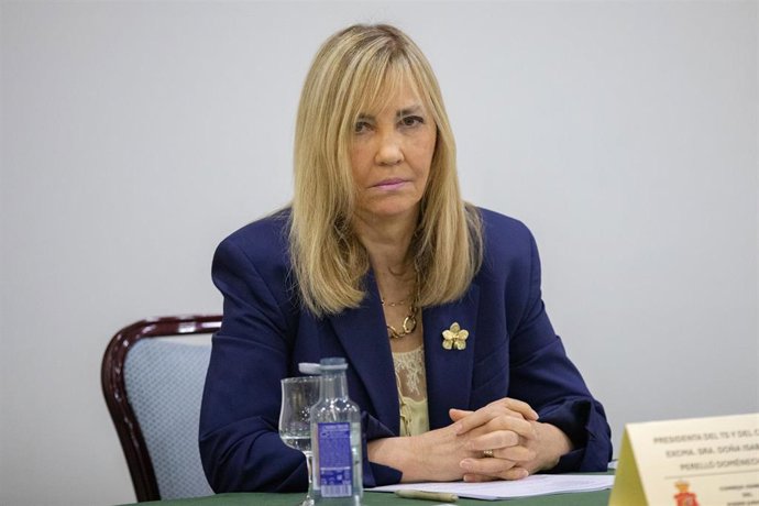 Archivo - La presidenta del Tribunal Supremo y del Consejo General del Poder Judicial (CGPJ), Isabel Perelló, durante la clausura de unas jornadas de presidentes de audiencias provinciales, a 12 de junio de 2026, en Ávila, Castilla y León (España).