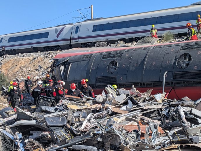 Imagen informativa relacionada con el accidente ferroviario de Urda, Toledo