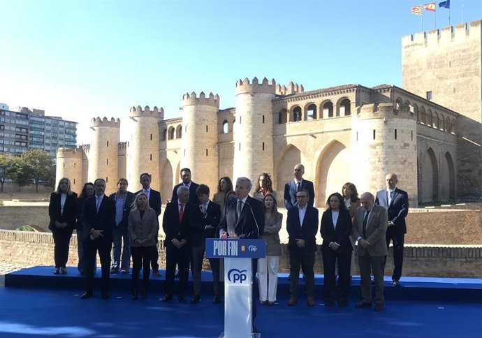 Presentación de las candidaturas del PP al Congreso y el Senado por la provincia de Zaragoza para las elecciones del 29N