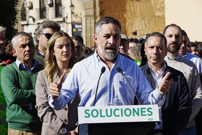 El líder de Vox, Santiago Abascal
