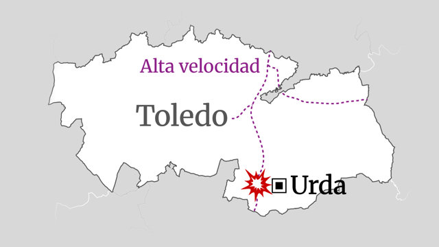 Accidente de tren en Toledo