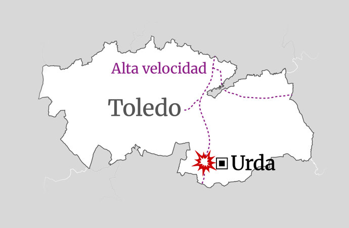 Accidente de tren en Toledo