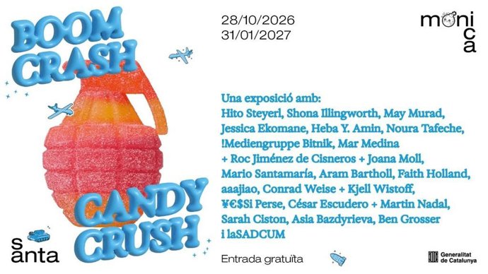 Cartel de 'Boom Crash Candy Crush'.