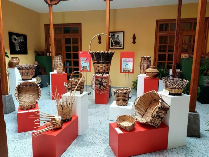 Exposición sobre cestería canaria