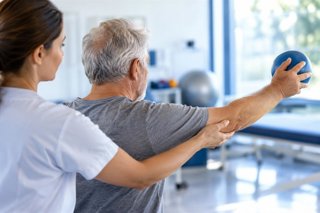 Imagen de recurso de una persona en rehabilitación.