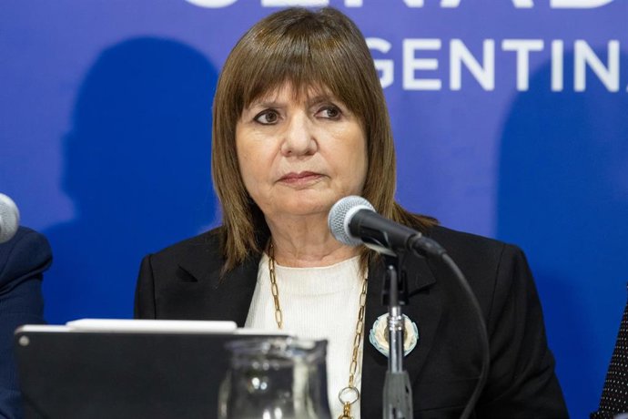 Archivo - La senadora y exministra argentina Patricia Bullrich 