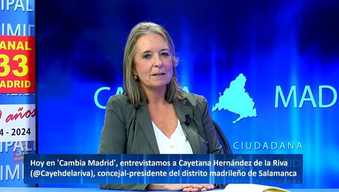 La concejala presidenta del distrito madrileño de Salamanca, Cayetana Hernández de la Riva (PP)