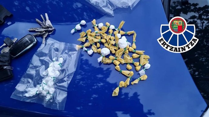 Droga incautada en Mungia (Bizkaia)