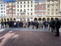 Un minuto de silencio en Logroño apoya a los heridos en el accidente de Urda y recuerda a los fallecidos