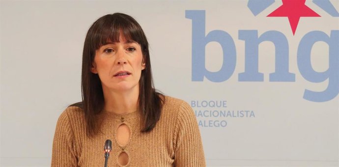 La portavoz nacional del BNG, Ana Pontón, en rueda de prensa, a 29 de octubre de 2026.