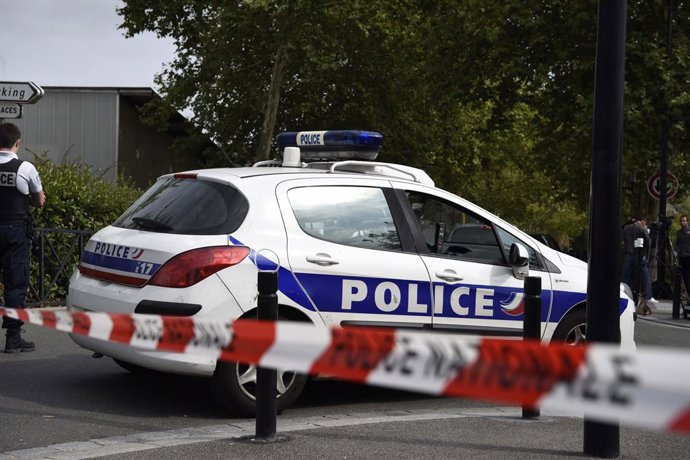 Archivo - Arquivo - Imagem de arquivo de um veículo da Polícia da França.