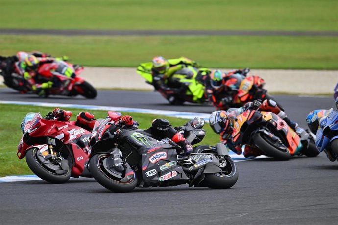 Marc Márquez y Jorge Martín durante la carrera Sprint del Gran Premio de Australia 2026
