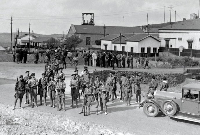 Archivo - Imagen de archivo de la Columna Minera de Riotinto.