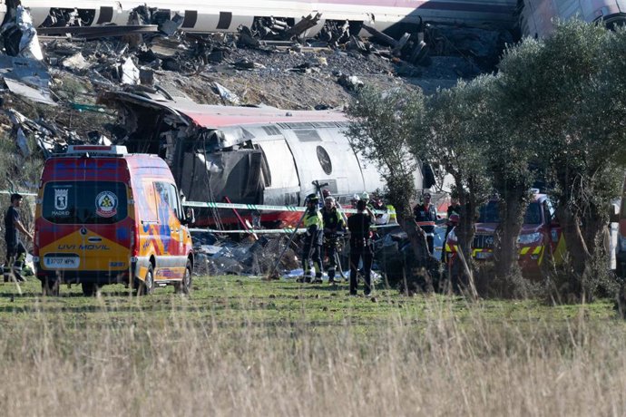 Imagen de la colisión de trenes en Urda (Toledo), a 28 de octubre de 2026