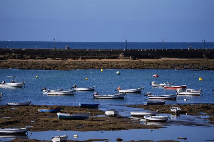 Archivo - Barcas de pesca en La Caleta de Cádiz.