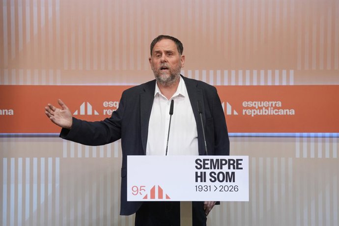 Archivo - El líder d'ERC, Oriol Junqueras