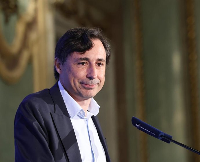 El presidente de Microsoft España, Paco Salcedo, durante un desayuno informativo de Nueva Economía Fórum, en el Real Casino Gran Círculo de Madrid, a 30 de octubre de 2026,  en Madrid (España).