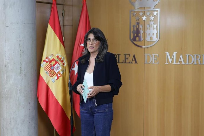 Archivo - La portavoz de Más Madrid en la Asamblea de Madrid, Manuela Bergerot