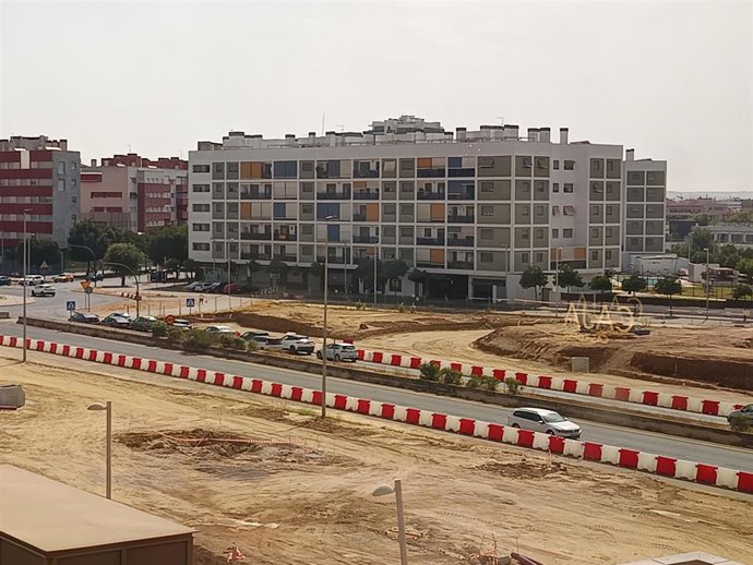 Las obras de la Ronda Norte de Córdoba, en una imagen de archivo.