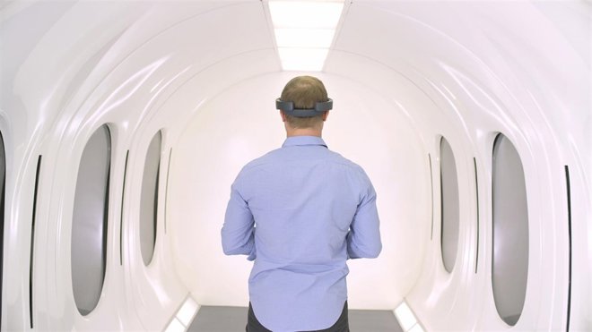 Cápsula de pasajeros de Hyperloop