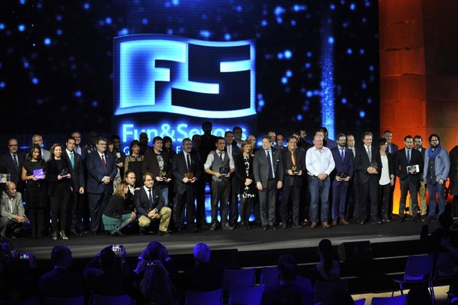 Entrega de los Premios Titanium del festival Fun & Serious 