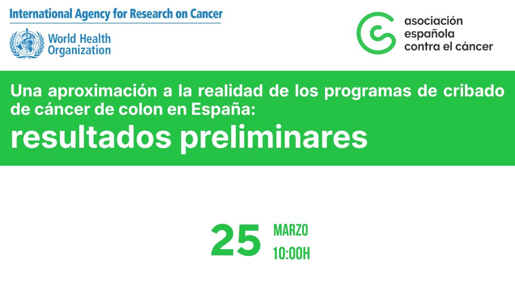 Cartel evento Una aproximación a la realidad de los programas de cribado de cáncer de colon en España: resultados 