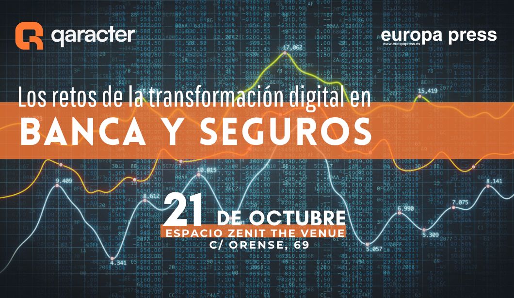 Cartel evento Los retos de la transformaci&#243;n digital en banca y seguros