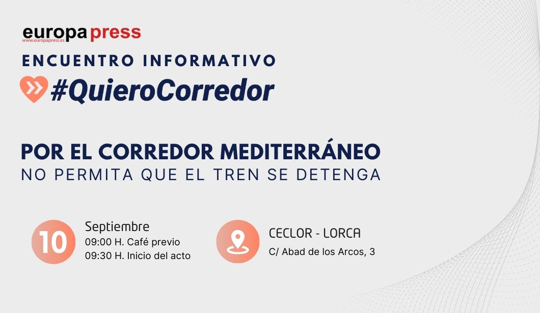 Cartel evento #QuieroCorredor Lorca