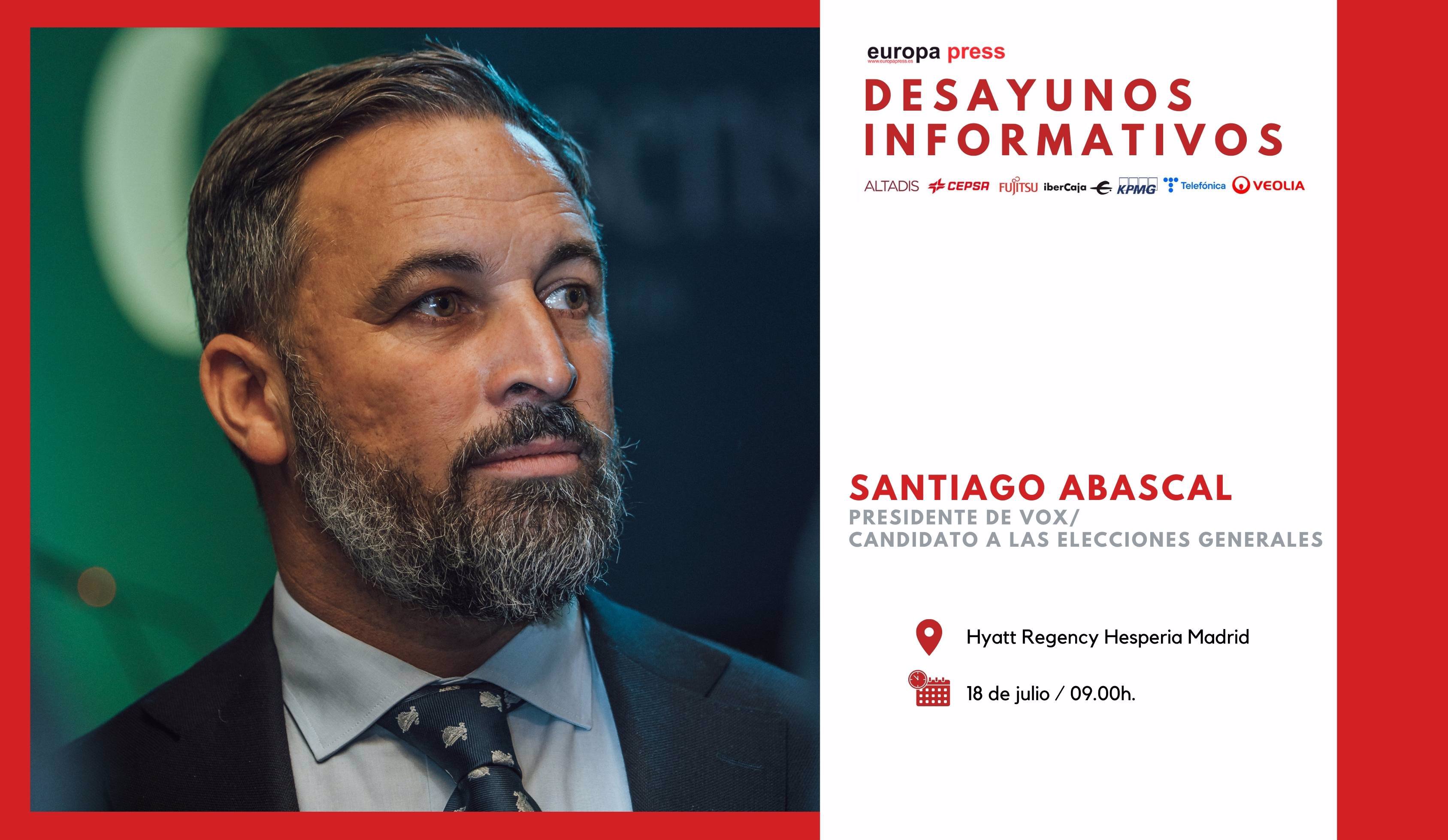 Cartel evento Santiago Abascal