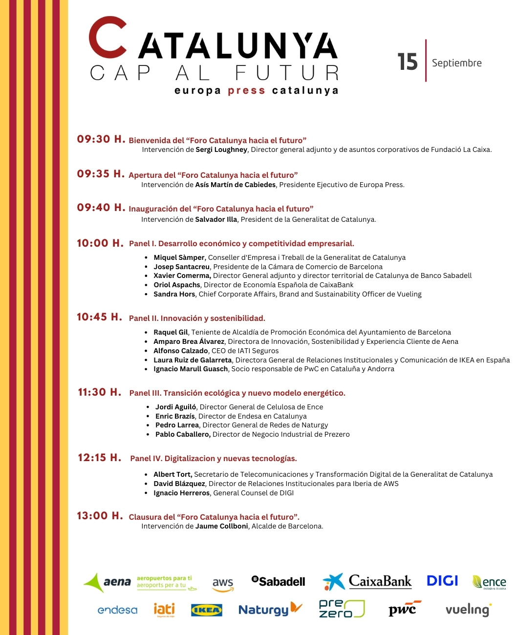 Cartel evento Catalunya cap al futur