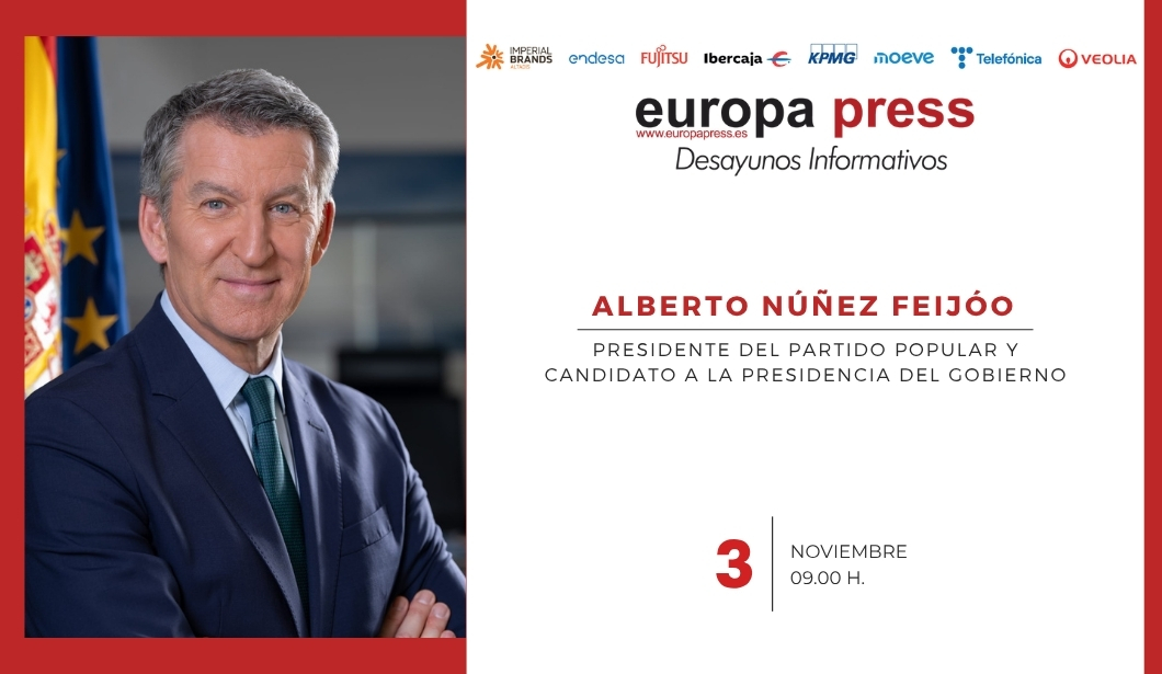 Cartel evento Alberto Núñez Feijóo