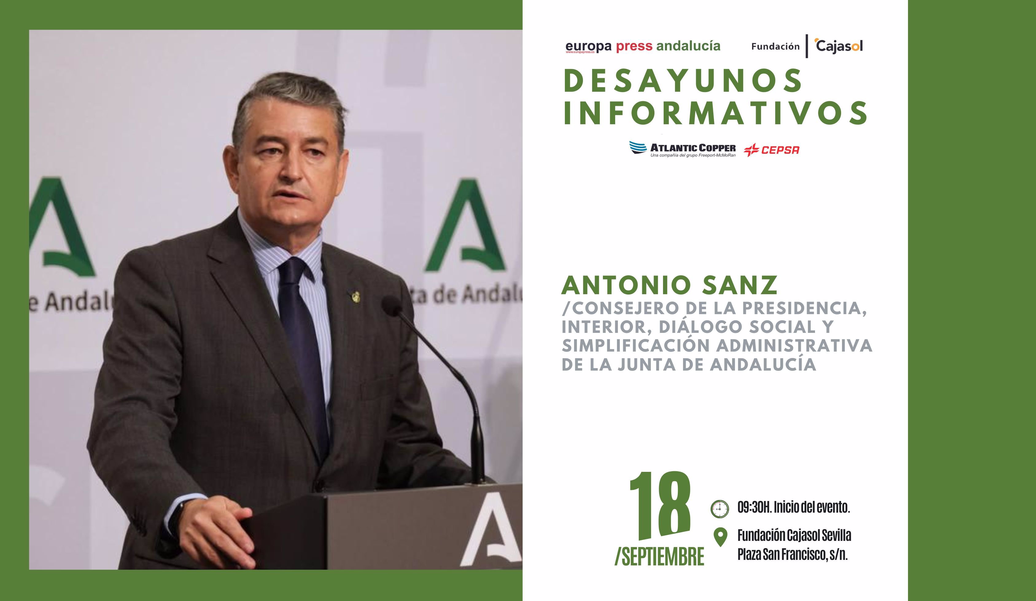 Cartel evento Antonio Sanz