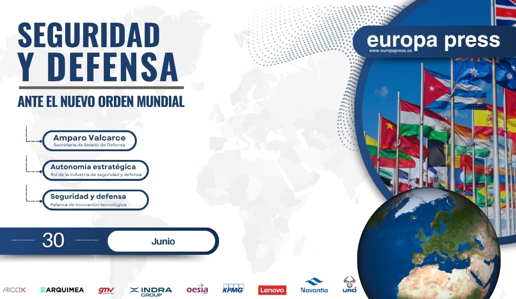 Cartel evento Seguridad y defensa ante el nuevo orden mundial