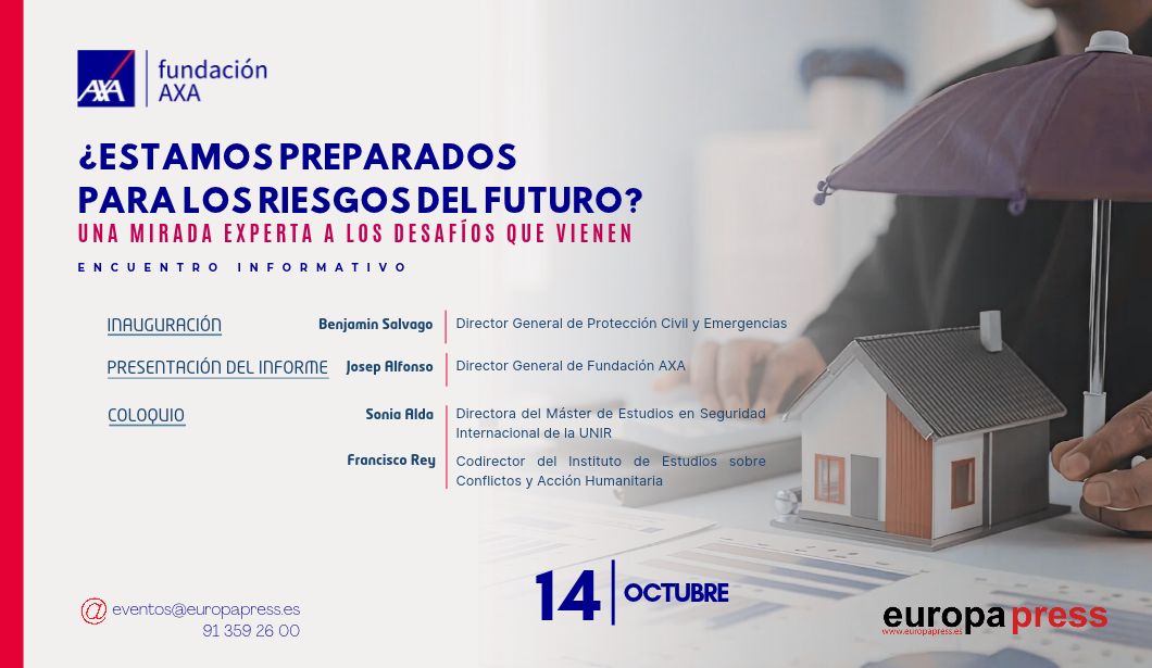 Cartel evento ¿Estamos preparados para los riesgos del futuro? Una mirada experta a los desafíos que vienen