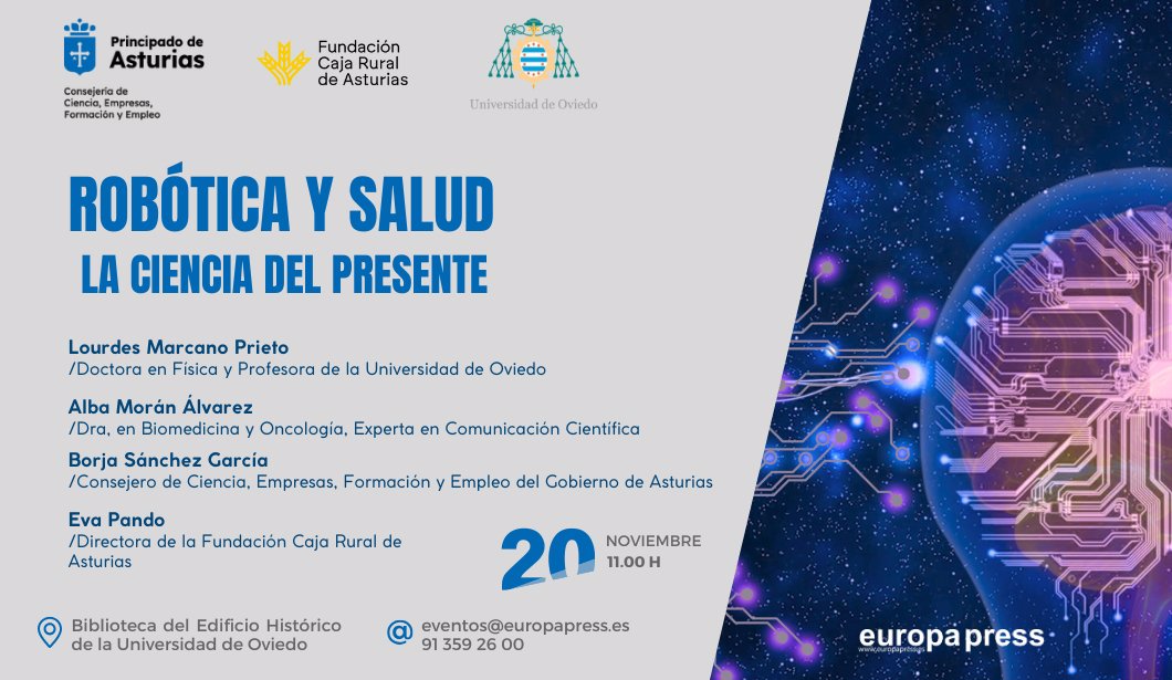 Cartel evento Rob&#243;tica y Salud: La Ciencia del Presente