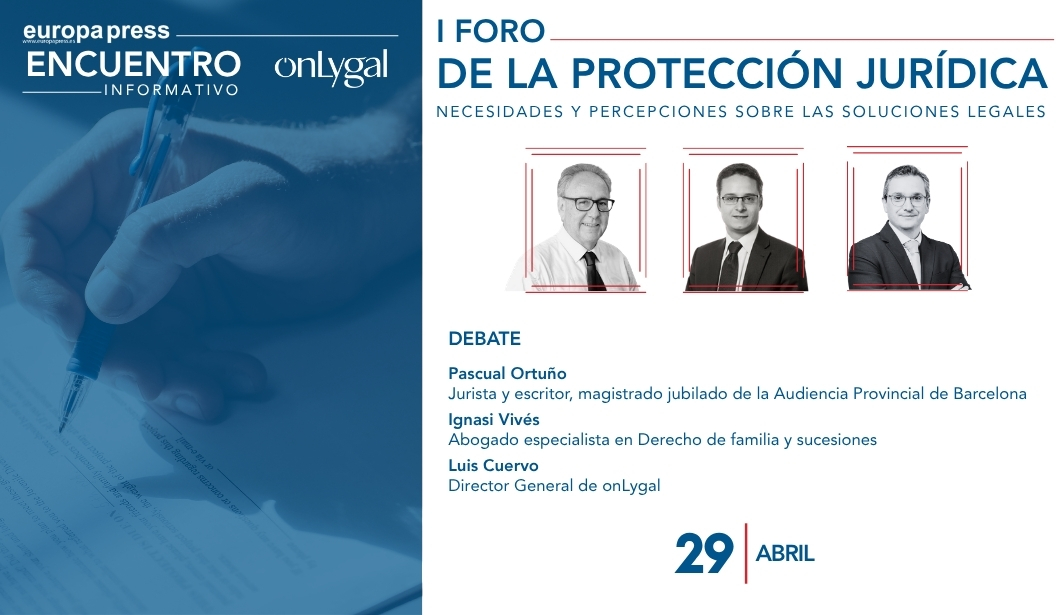 Cartel evento I Foro de la Protección Jurídica