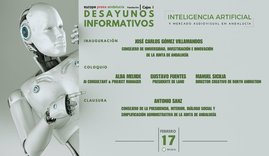 Cartel evento IA Y MERCADO AUDIOVISUAL EN ANDALUC&#205;A