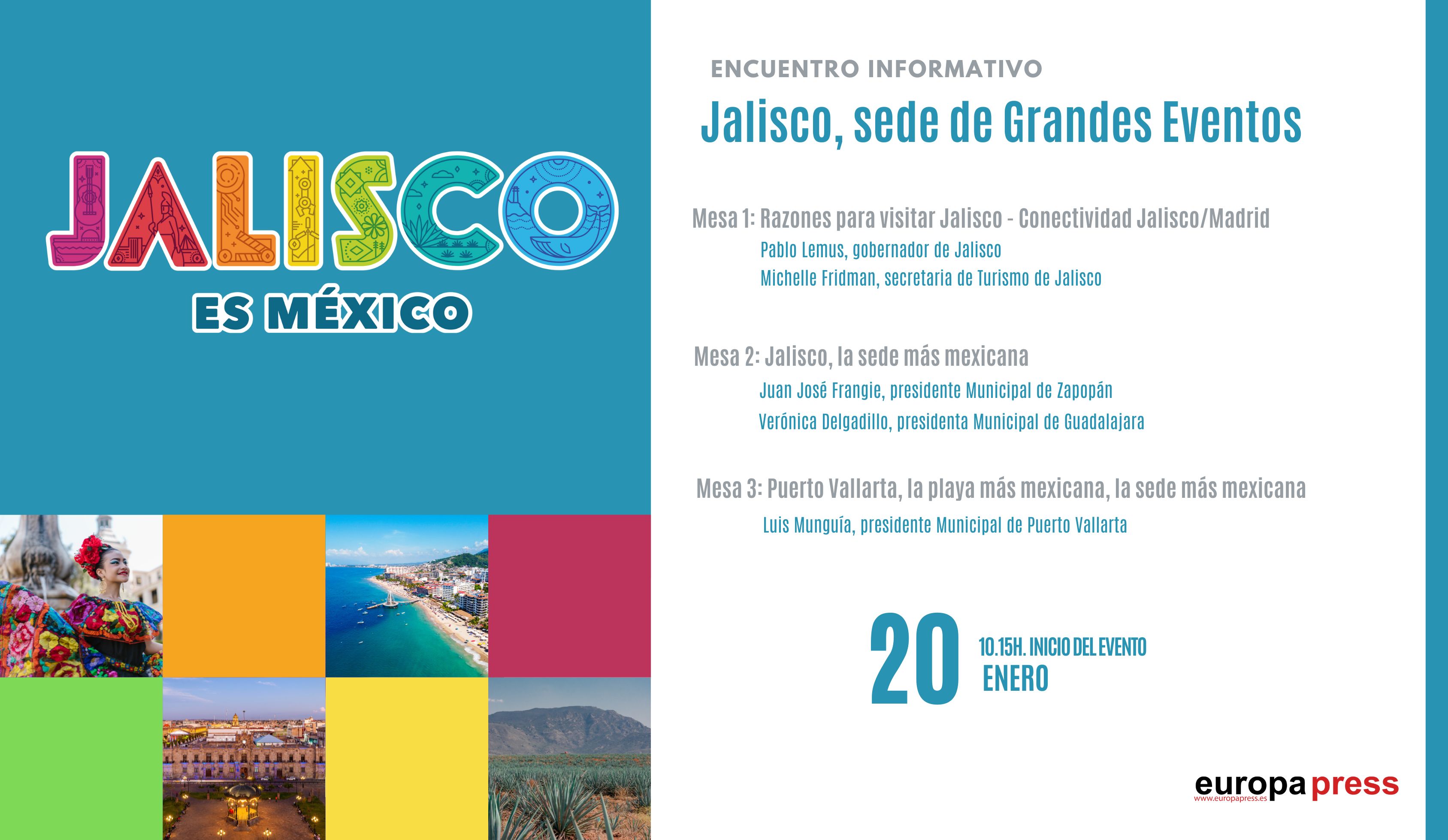 Cartel evento Jalisco, sede de Grandes Eventos